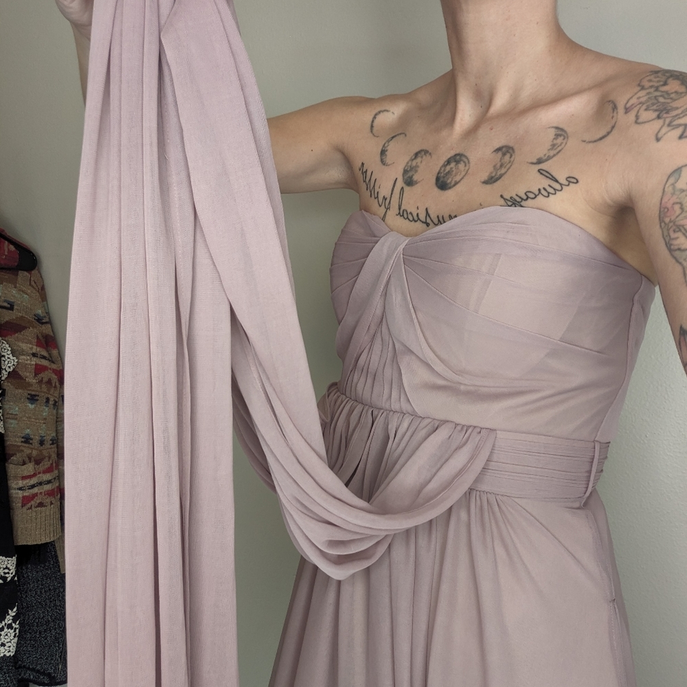 Birdy grey convertible dress NWT Mauve - Picture 6 of 10